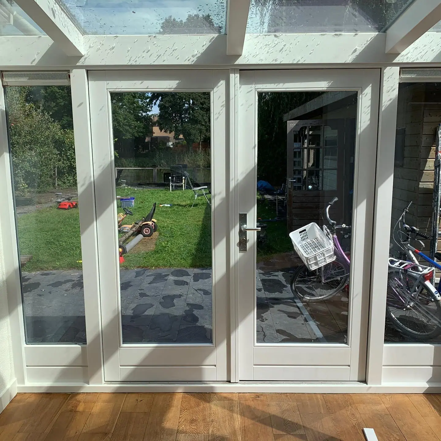 Glazen tuindeuren met bovenlicht