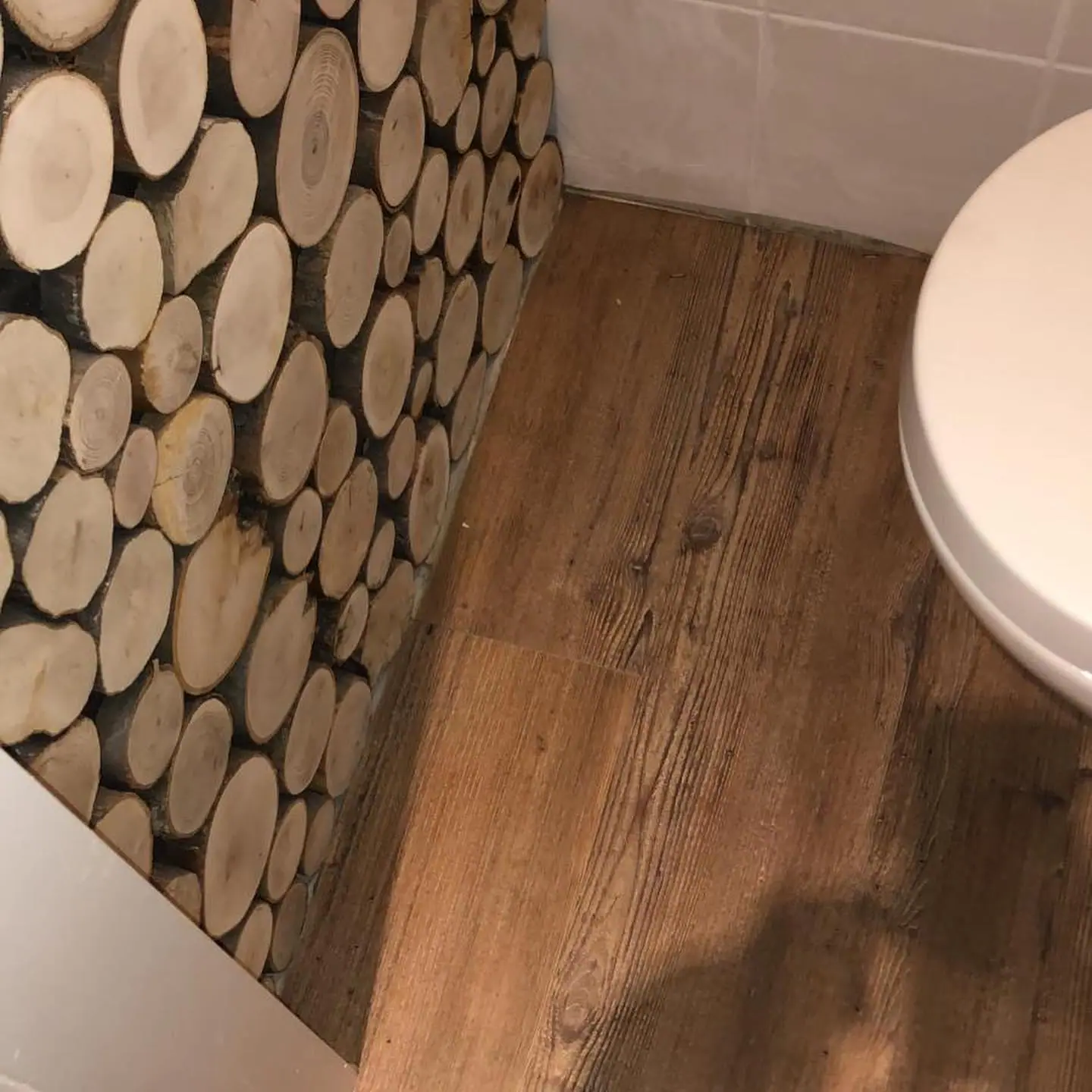 Decoratieve houten vloerafwerking